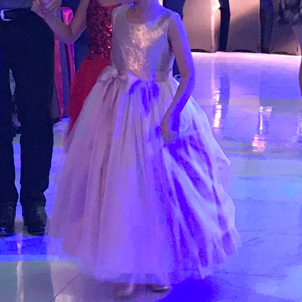 Charming Ivory Kids Formal Dress‎